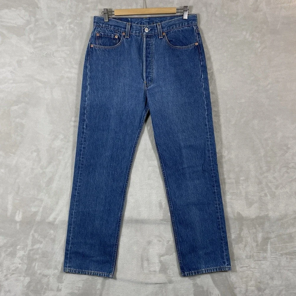 Vtg Levis 501xx Jeans Mens 34x33 (fit 31x29) 501-0000 Made in USA DARK WASH